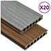 Listoni Decking WPC con Accessori Marroni e Grigi 40 m² 2,2 m - Foto miniatura 1