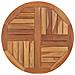 Piano Tavolo in Legno Massello di Teak Rotondo 2,5 cm 70 cm - Foto miniatura 1