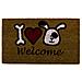 Zerbini Entrata Ingresso Casa Da Esterno Antiscivolo In Cocco Varie Fantasie 70x40 Welcome Dog - Foto miniatura 1