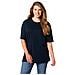 Ulla Popken T-shirt, Rundhals, Blau (blau 71), 52 (taglia Del Produttore: 46+) Donna - Foto miniatura 1