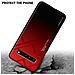 Custodia Compatibile Con Samsung Galaxy S10 5g In Rosso - Nero - Coperchio Protettivo Bicolore In Vetro Temperato E Silicone Tpu - Foto miniatura 4