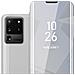 Custodia Compatibile Con Samsung Galaxy S20 Ultra In Agata Argento - Clear View Specchio Coperchio Protettivo Con Funzione Di Supporto Protezione A 360 Gradi - Foto miniatura 1