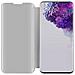 Custodia Compatibile Con Samsung Galaxy S20 Ultra In Agata Argento - Clear View Specchio Coperchio Protettivo Con Funzione Di Supporto Protezione A 360 Gradi - Foto miniatura 3