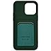 Cover Con Portacarte Per Iphone 14 Pro Max In Silicone Morbido Forcell Verde - Foto miniatura 3