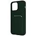 Cover Con Portacarte Per Iphone 14 Pro Max In Silicone Morbido Forcell Verde - Foto miniatura 1