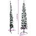 Albero Natale Artificiale Sottile a Metà Neve Fioccata 210 cm - Foto miniatura 3