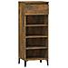 Scarpiera Rovere Fumo 40x36x105 Cm In Legno Multistrato - Foto miniatura 2