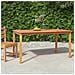 Tavolo Da Pranzo Da Giardino 150x90x75cm Legno Massello Di Teak - Foto miniatura 1