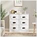 Credenza Bianco Lucido 70x35,5x67,5 Cm In Legno Multistrato - Foto miniatura 1