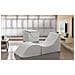 Letto Pieghevole Andreina, Pouf Trasformabile In Letto Singolo, 100% Made In Italy, Pouf Trasformabile In Una Chaise Longue In Ecopelle, Cm 130x50h50, Bianco - Foto miniatura 1