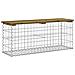 Panca da Giardino Design Gabbione 103x31,5x42cm Pino Impregnato - Foto miniatura 2