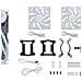 Dissipatore a Liquido per CPU MasterLiquid 240L Core ARGB AIO 240 mm Colore Bianco - Foto miniatura 6