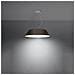 Sollux Lighting Lampadario Vega 60 Nero Sl.0766 - Minimalista Lampadari Nero 105x60x60 Cm - Foto miniatura 3