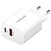 POWER ADAPTER USB-A /USB-C / 7803012 Universale Bianco AC Ricarica rapida Interno - Foto miniatura 1