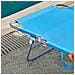 2 X Lettino Prendisole Pieghevole Cuscino E Tettuccio Regolabile 4 Angoli Di Reclinazione Con Organizer Blu, Ogs48-bx2 - Foto miniatura 3