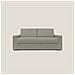 Nixon Divano letto matrimoniale con materasso 20 cm in tessuto impermeabile T03 220 cm (mat. 160x197) talpa - Foto miniatura 2