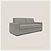 Nixon Divano letto matrimoniale con materasso 20 cm in tessuto impermeabile T03 220 cm (mat. 160x197) talpa - Foto miniatura 1