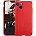 Cover Per Iphone 12 Mini Premium Silicone Microfibra, Rosso - Foto miniatura 1