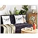 Set Di 2 Cuscini Marula Cotone 45 X 45 Cm Bianco Trama Animale - Foto miniatura 1