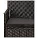 Set Divani Da Giardino 4 Pz Con Cuscini Nero In Polyrattan - Foto miniatura 7