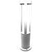Lampione Da Terra Giardino 12 W Led Luce Naturale Lampioncino Bianco Es28bn - Foto miniatura 2