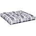 Cuscino Per Pallet Motivo A Quadri Grigi 80x80x12 Cm In Tessuto - Foto miniatura 2