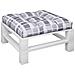 Cuscino Per Pallet Motivo A Quadri Grigi 80x80x12 Cm In Tessuto - Foto miniatura 3