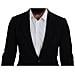 Blazer Da Giacca Slim Fit Con Corona Di Lana Nera - It46 - S - Foto miniatura 4