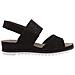 Sandali Donna In Pelle Nera Con Plateau 36 - Foto miniatura 1