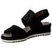 Sandali Donna In Pelle Nera Con Plateau 36 - Foto miniatura 3