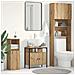 Mobile Lavabo Bagno Rovere Artigianale 60x30x60cm Truciolato - Foto miniatura 1