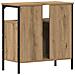 Mobile Lavabo Bagno Rovere Artigianale 60x30x60cm Truciolato - Foto miniatura 2