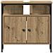 Mobile Lavabo Bagno Rovere Artigianale 60x30x60cm Truciolato - Foto miniatura 8