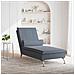 Chaise Longue Massaggi Con Capezzale Grigio Scuro In Velluto - Foto miniatura 3