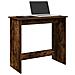 Scrivania Rovere Fumo 80x40x75 Cm In Legno Multistrato - Foto miniatura 1