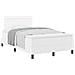 Letto con Rete a Molla e Materasso Bianco 120x200 cm in Ecopelle - Foto miniatura 1