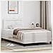 Letto con Rete a Molla e Materasso Bianco 120x200 cm in Ecopelle - Foto miniatura 2