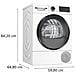 Asciugatrice WQG233D1II Serie 6 con Pompa di Calore 8 Kg Classe C Bianco - Foto miniatura 8