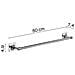 Portasalviette Cm 50 Da Muro In Ottone E Cromall Wz21-45 Serie Wizard Cromato - Foto miniatura 2
