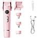 Epilatore Multifunzione 4 In 1: Rasoio Elettrico Per Donna, Rifinitore Per Sopracciglia E Naso Pink - Foto miniatura 1