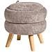 Pouf Contenitore Hawley Ciniglia Tortora - Foto miniatura 2