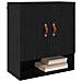 Armadietto a muro Rovere nero 60 x 31 x 70 cm Legno multistrato - Foto miniatura 3
