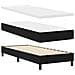 Letto box spring con materasso con materasso Nero 80 x 200 cm - Foto miniatura 1