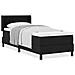 Letto box spring con materasso con materasso Nero 80 x 200 cm - Foto miniatura 4