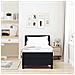 Letto box spring con materasso con materasso Nero 80 x 200 cm - Foto miniatura 5