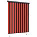 Tenda a Rullo Esterna arancione e marrone 220 x 250 cm Tessuto - Foto miniatura 5
