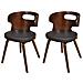 Lusso Casadino -  Sedie Da Pranzo 2 Pz Marroni In Similpelle - Foto miniatura 2