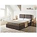 Letto Contenitore Ciniglia Arbois 140 X 200 Cm Tortora - Foto miniatura 1