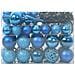 Set di Palle di Natale con 150 LED 61 pcs Blu Plastica - Foto miniatura 3