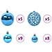 Set di Palle di Natale con 150 LED 61 pcs Blu Plastica - Foto miniatura 5